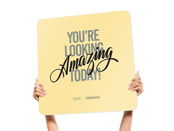 Fun church welcome signs - You're looking amazing today!